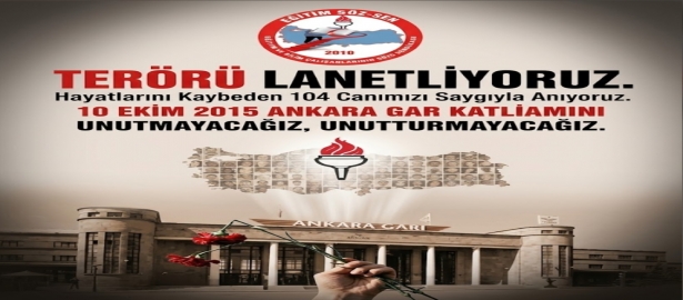 10 EKİM 2015 ANKARA GAR KATLİAMINI UNUTMADIK!